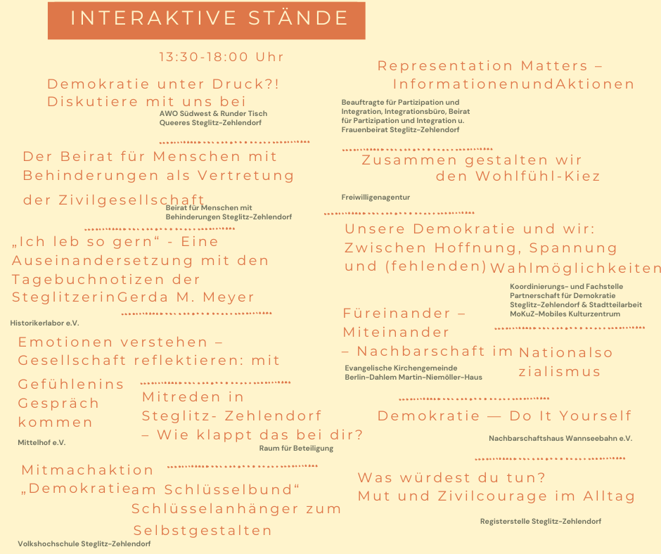 Interaktive Workshops Demokratietag am 15.09.2026