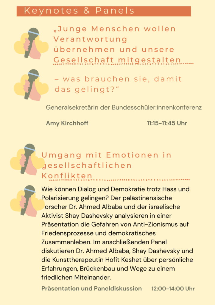 Keynote und Panels Demokratie Tag 15.09.2026 Teil 1
