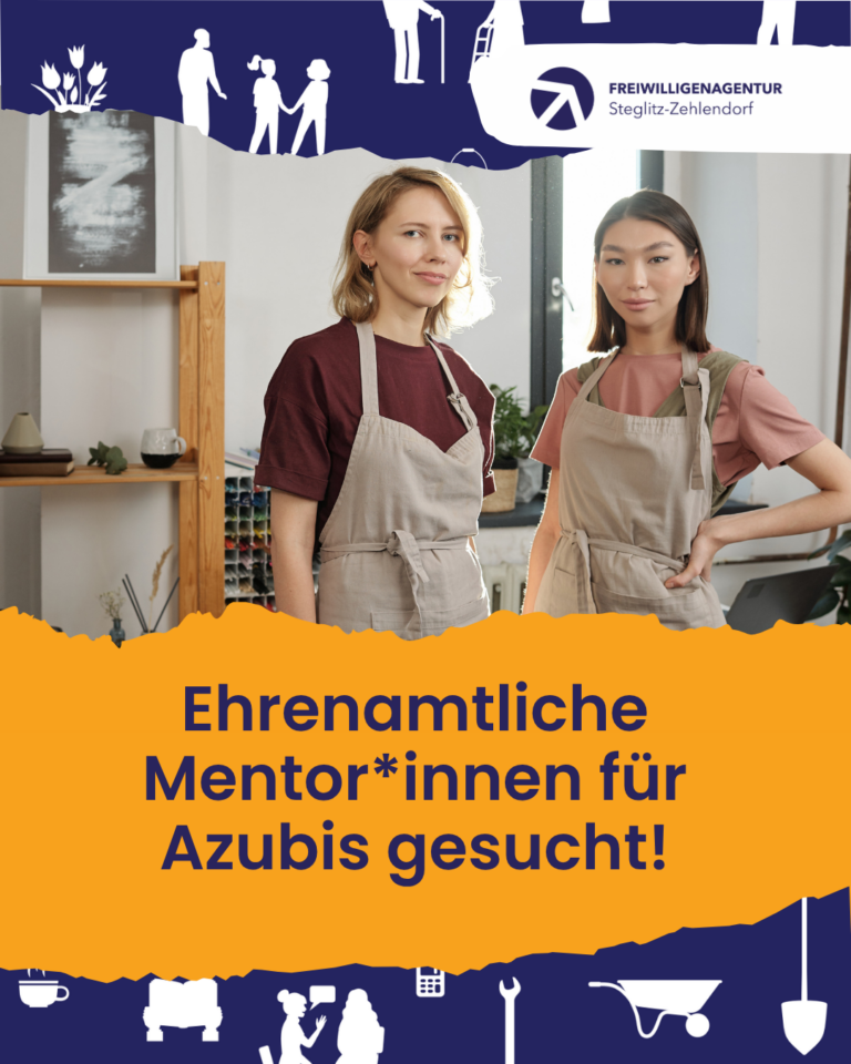 Im Programm DUO Mentoring suchen wir Menschen, die in ihrer Freizeit Berliner Auszubildende unterstützen. Insbesondere aus den Bereichen Informatik und Medizin/Pflege haben wir gerade einige Azubis.