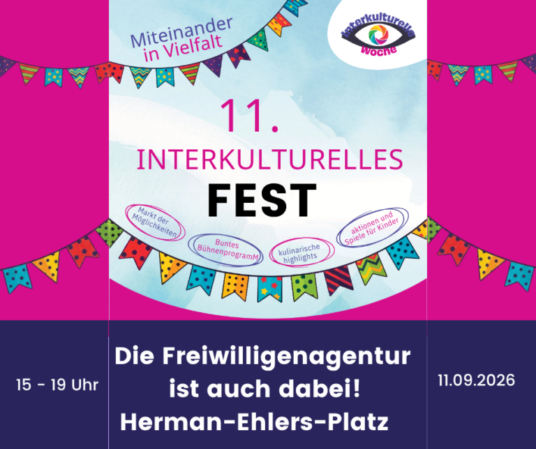 Zum 11. Mal findet das Interkulturelle Fest Steglitz-Zehlendorf in diesem Jahr statt. Gemeinsam feiern wir unter dem Motto “Miteinander in Vielfalt” und setzen ein Zeichen für gesellschaftlichen Zusammenhalt und gegen Diskriminierung in Steglitz-Zehlendorf!