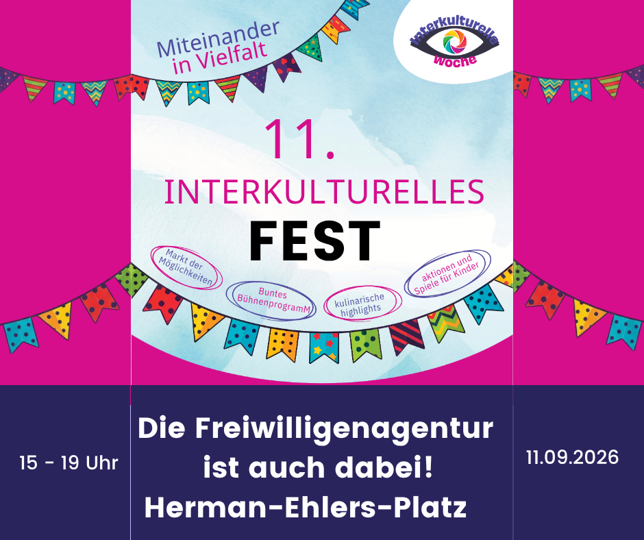 Zum 11. Mal findet das Interkulturelle Fest Steglitz-Zehlendorf in diesem Jahr statt. Gemeinsam feiern wir unter dem Motto “Miteinander in Vielfalt” und setzen ein Zeichen für gesellschaftlichen Zusammenhalt und gegen Diskriminierung in Steglitz-Zehlendorf!